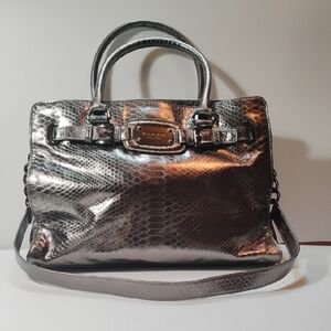 Michael Kors Hamilton Satchel W/Gunmetal Accents Great Condition